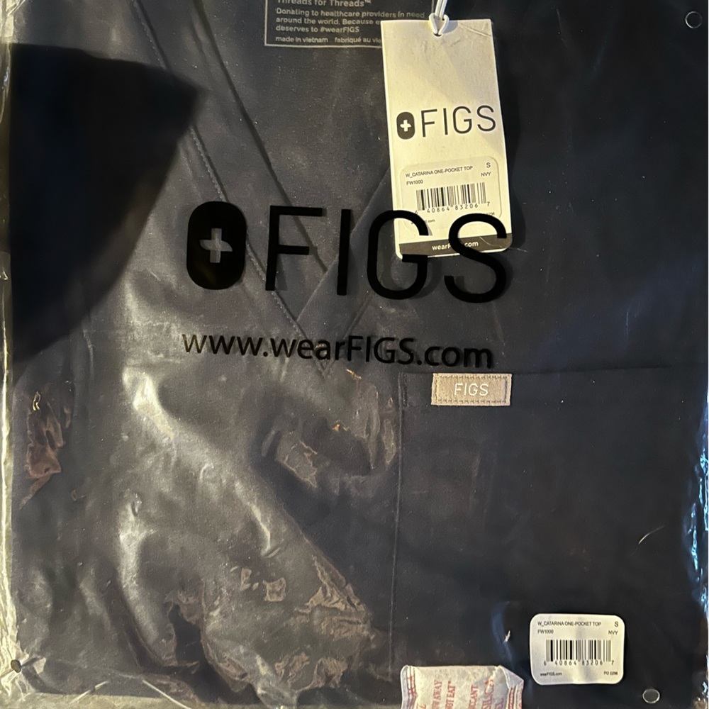 FIGS S Navy Catarina BNWT